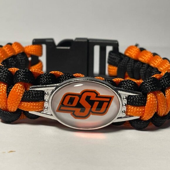 Oklahoma State Cowboys NCAA Paracord Bracelet NEW - Picture 1 of 2